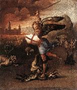 RAFFAELLO Sanzio St Michael and the Dragon sdr oil painting reproduction
